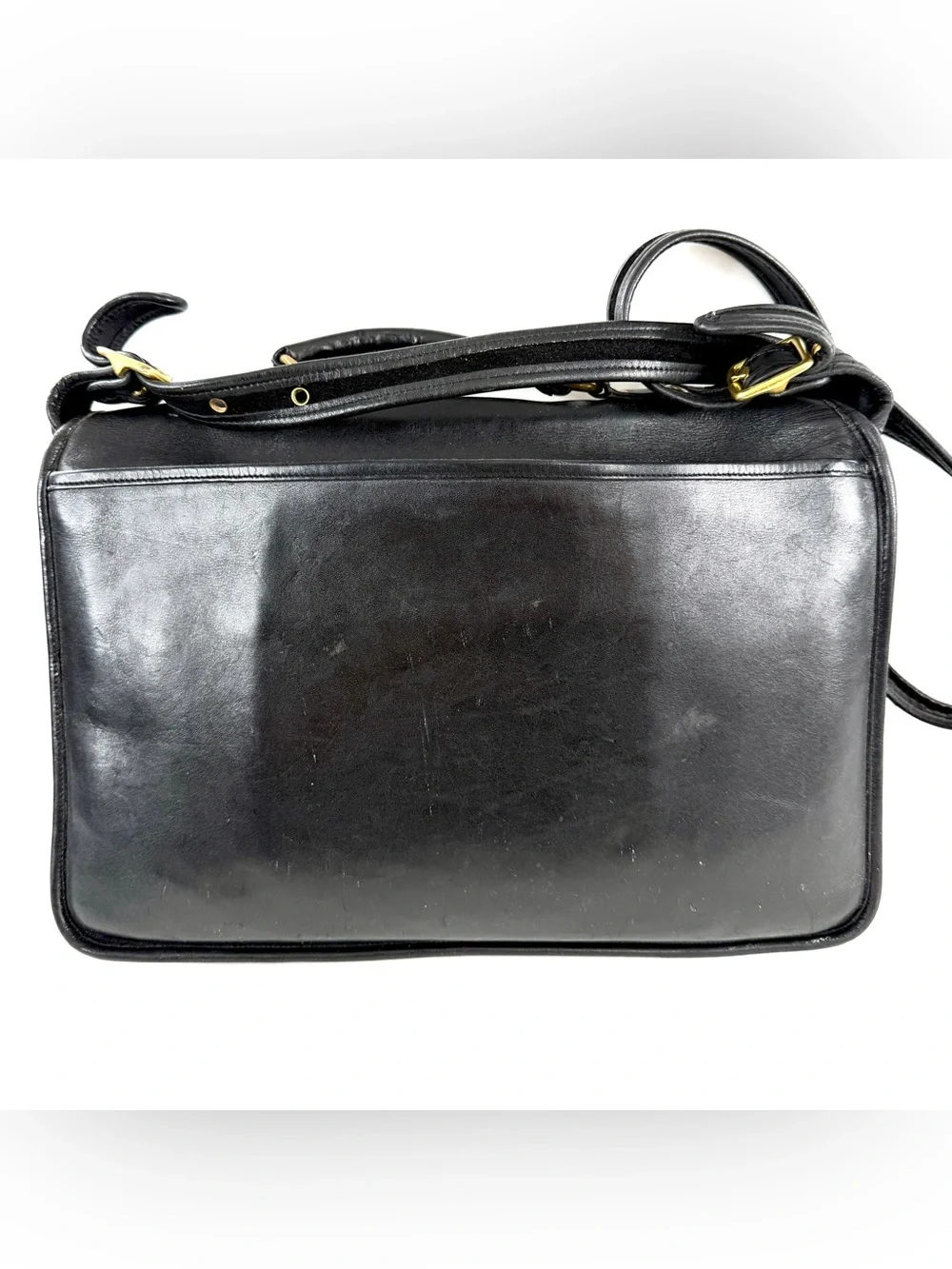 Vintage Coach 5180 Metropolitan Black Leather Messenger Bag US #devilwearsprada2
